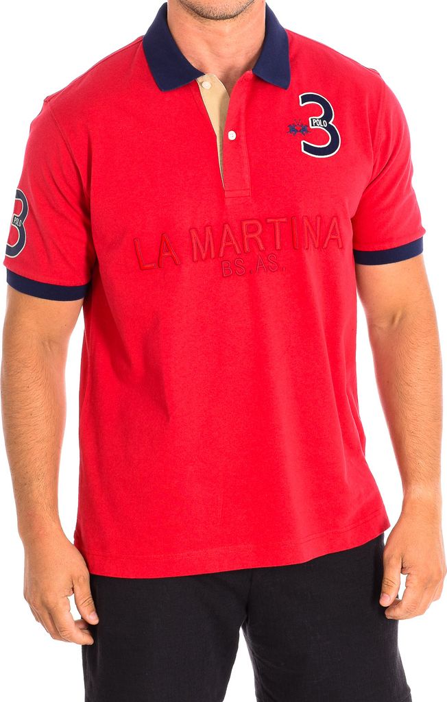 La Martina Kurzarm-Polo TMP600-JS316 Mann