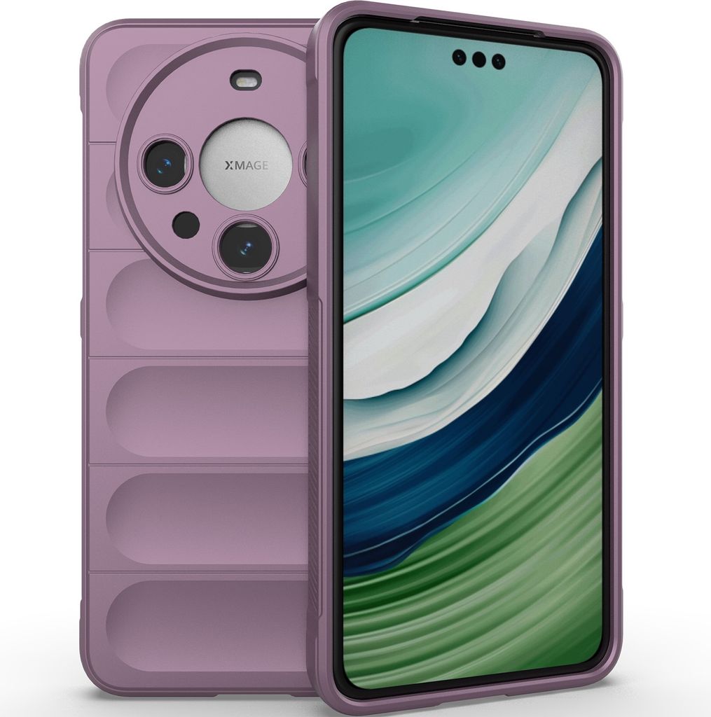 Handyhülle für Huawei Mate 60 Pro+ Weich TPU Silikon Stossfest Anti-rutsch Hülle Lila
