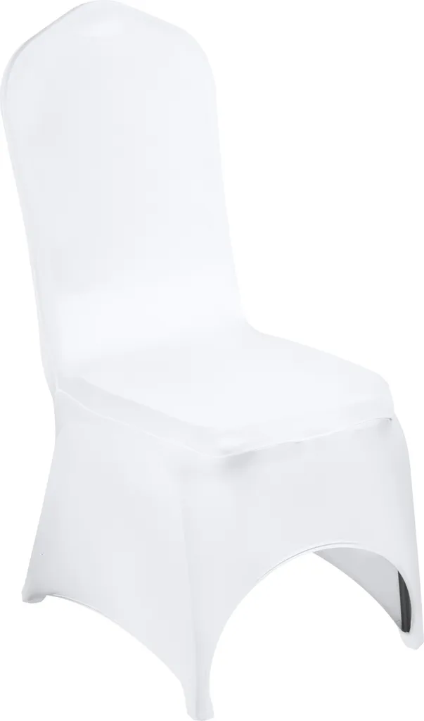 SucceBuy 50 Pezzi Coprisedie Spandex Bianco Elastico per Matrimoni