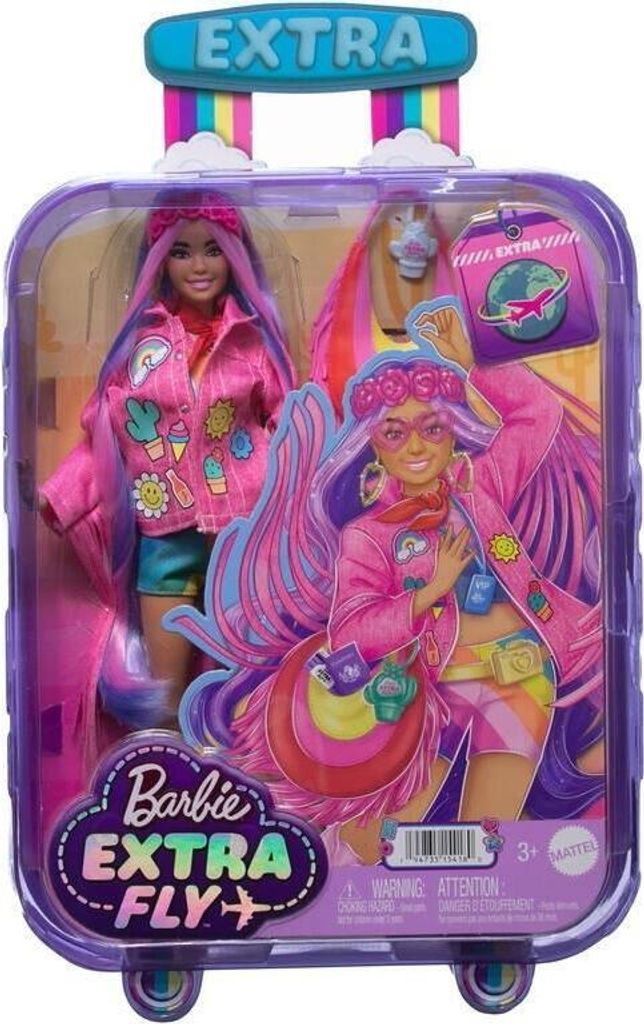 Reise Barbie-Puppe mit Safari-Outfit, Barbie Extra Fly, Produktbild 14