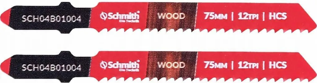 Lot de lames de scie sauteuse pour bois 75mm HCS Schmitt T119B durable