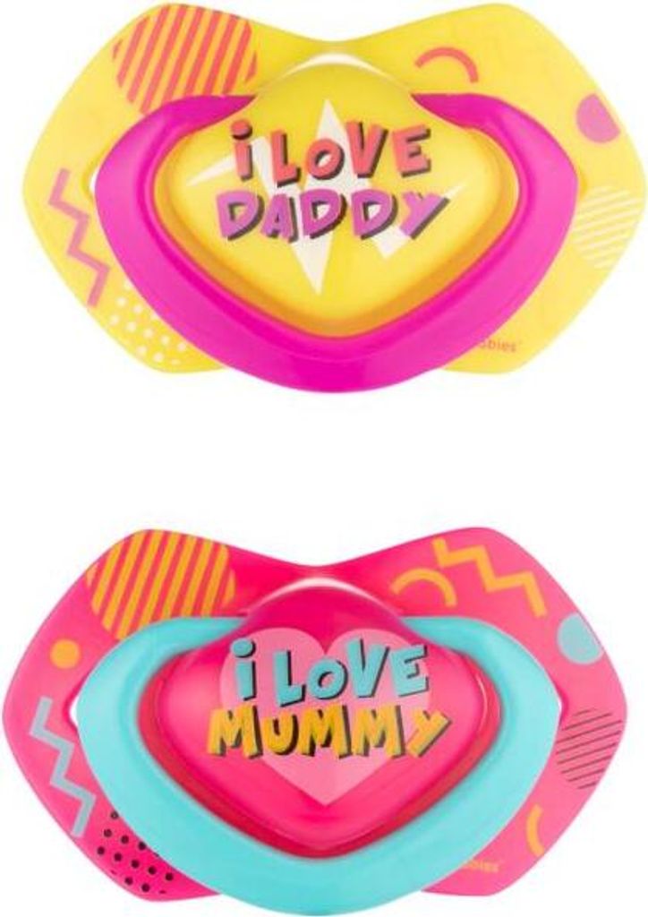 Canpol Babies 2 ciucci simmetrici in silicone, 0-6m, Neon Immagine del prodotto 