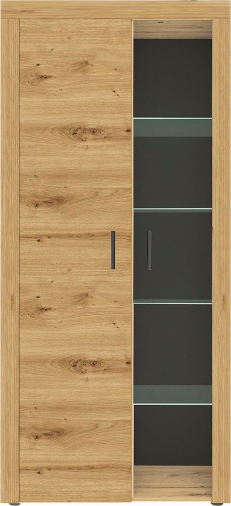 nabbi Vitrína s osvětlením Flarken TC - dub artisan Obrázek produktu 1