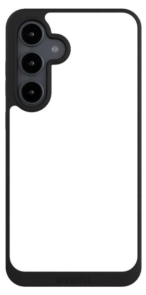NIVOCASE Handyhülle für Samsung Galaxy S24 FE 5G Hülle NIVOpure Case Schwarz Farbe einfarbig weiß