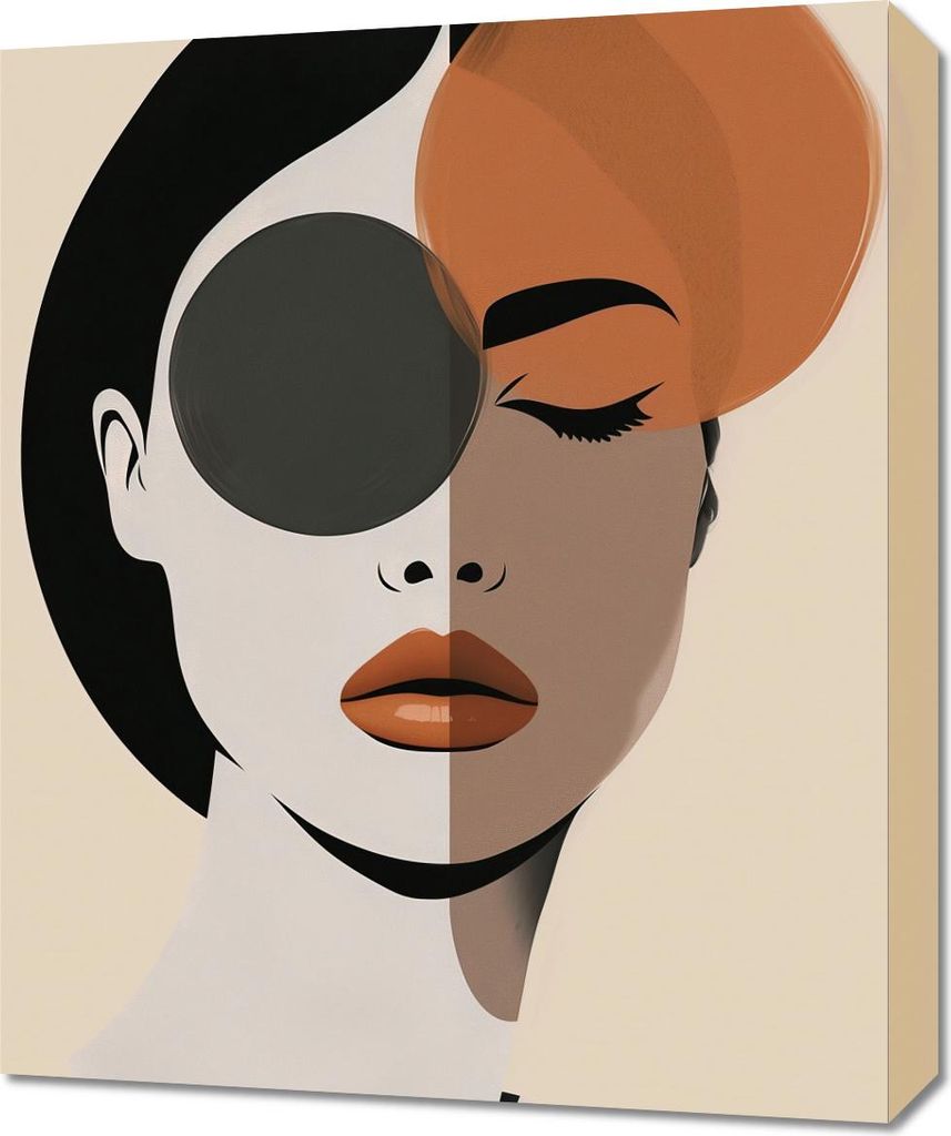 Bild 50x60cm Zwei Seiten der Schönheit
