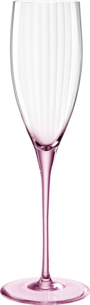 Leonardo Poesia Sektglas 6er Set, spülmaschinengeeignetes Champagnerglas, Höhe 25 cm, 250 ml, rosé, 022377