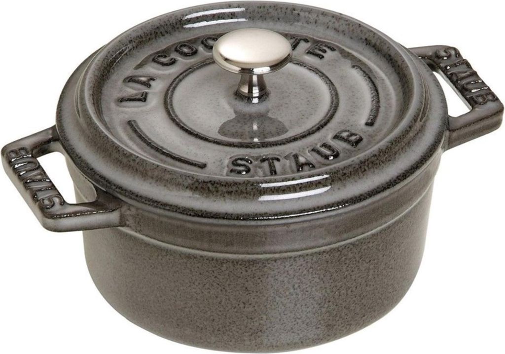 Staub Minis, Einzelpfanne, Grau, Eisenguss, 0,25 l, 10 cm, Produktbild 