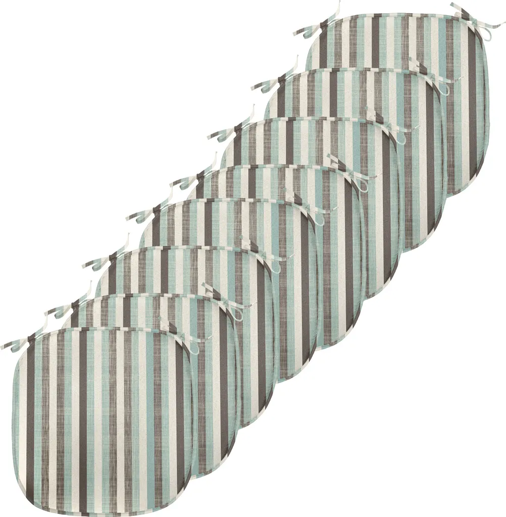 Anti-Tache : Lot de 8 Coussinets de Chaise Imperméables 40x40cm Rétro
