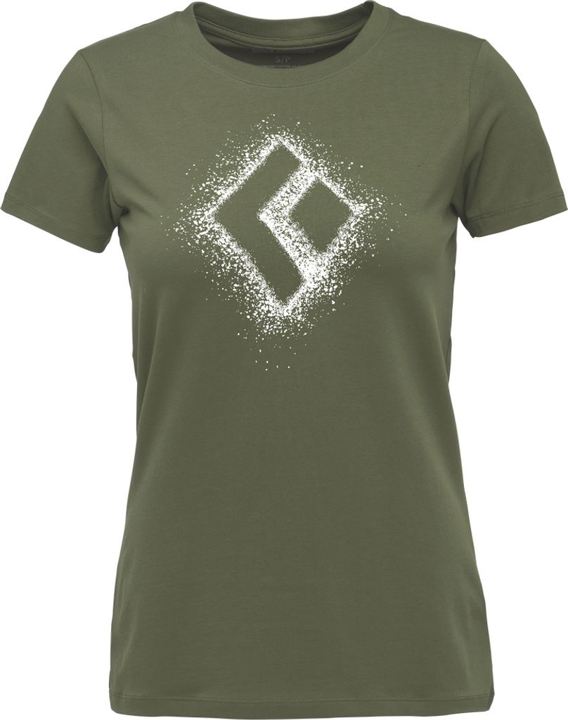 Chalked Up 2.0 Short Sleeve Tee, Damen, Tundra, S - Black Diamond