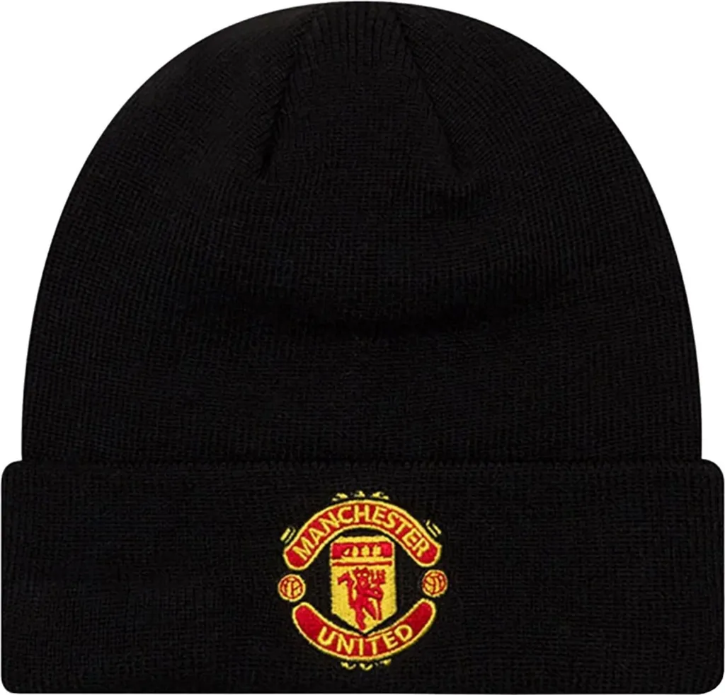 Bonnet Manchester United FC New Era Core Cuff Brodé - Confort Premium