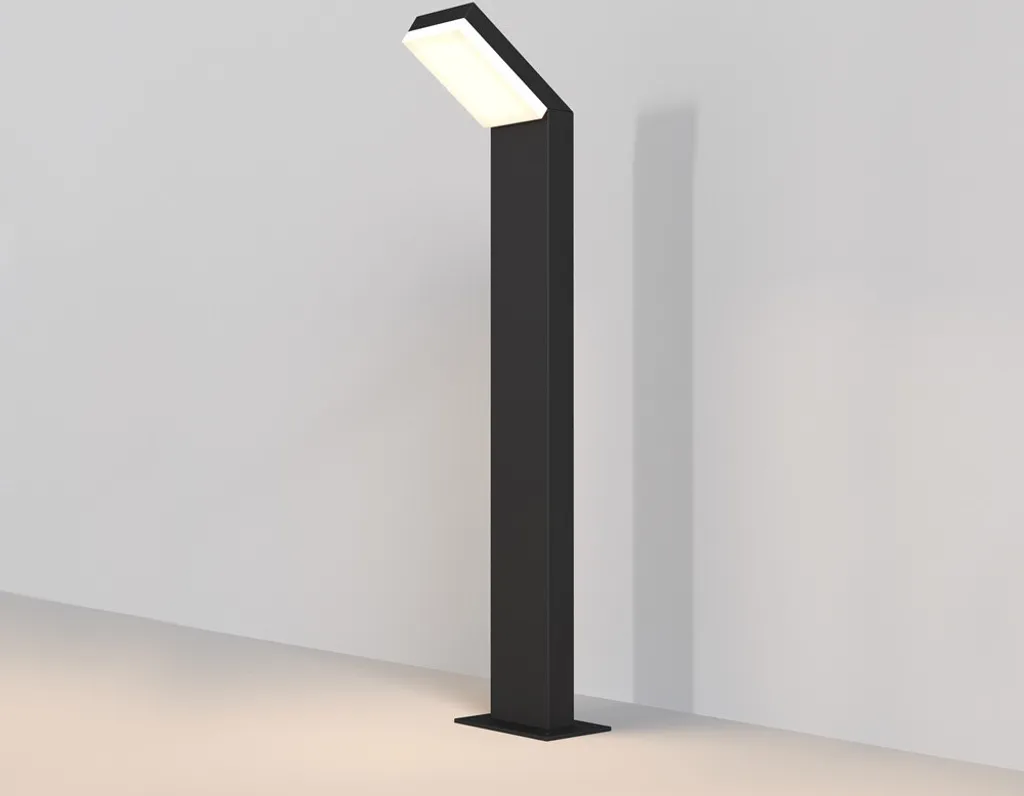 Borne Lumineuse de Jardin Maytoni Paso O595FL Design Moderne Anthracite