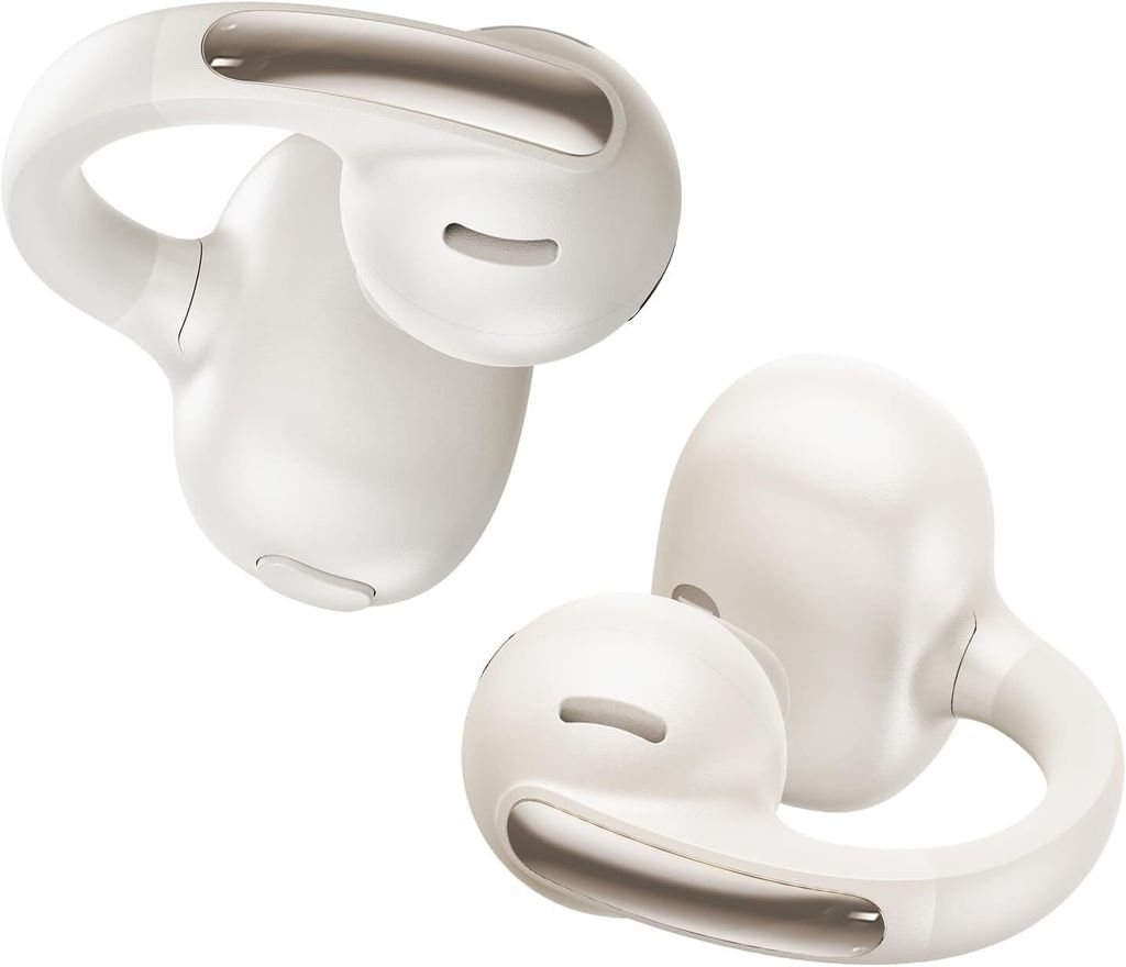 Ohrclip mit Beeindruckender Klang, Adaptiver Bassverstärkung, Bluetooth 5,4, Geräuschunterdrückung bei Anrufen, IP57, 40H Akk, 5,2g Buds