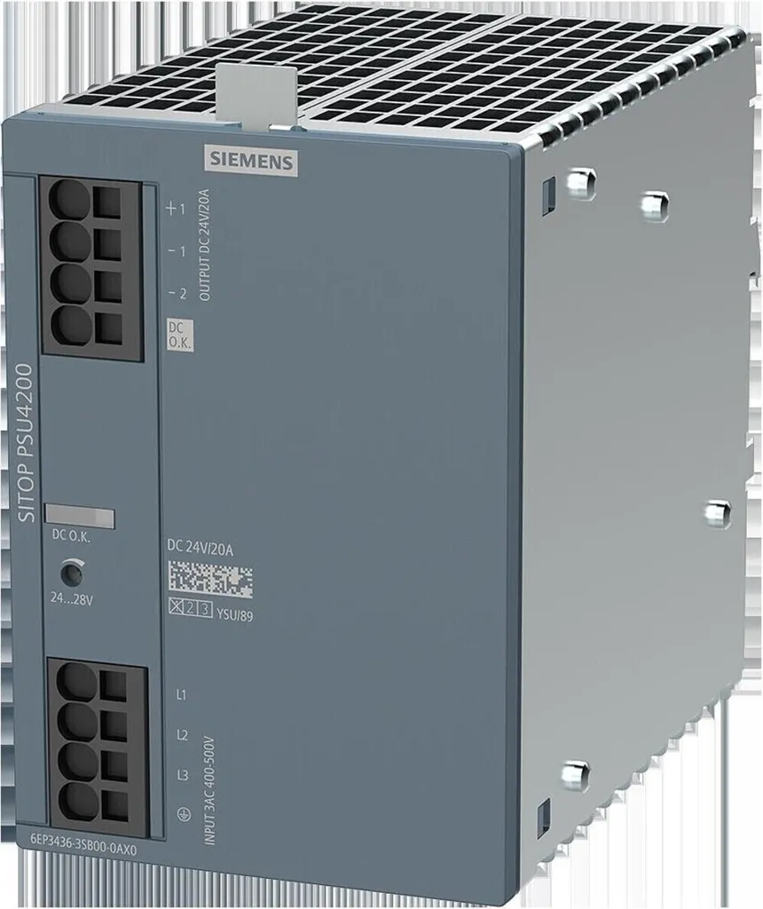 Alimentation Triphasée pour Automatisme Industriel 24V 20A SITOP Siemens