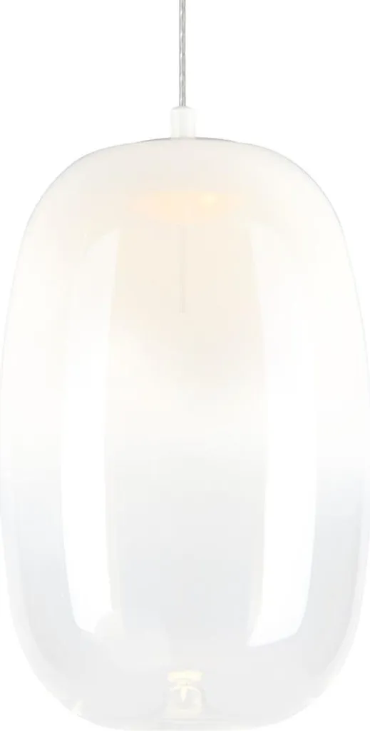 Suspension Salon Moderne pour Ambiance Chaleureuse Verre Blanc LED