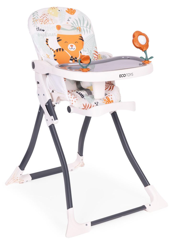 EcoToys HC301-2402 Skladacie detské jedálenské stolička s Obrázok produktu 