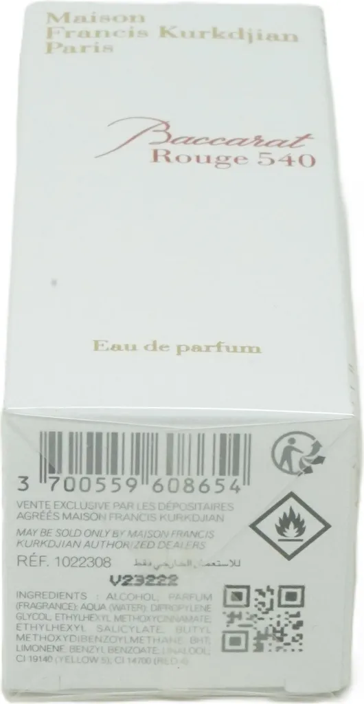 Parfum de Luxe Baccarat Rouge 540 Eau de Parfum Vaporisateur de 35 ml