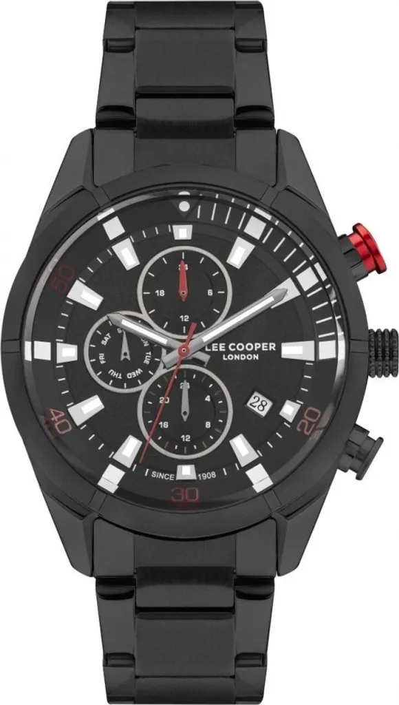 Montre Homme Noire Lee Cooper LC07378.650 : Précision et Confort Durable