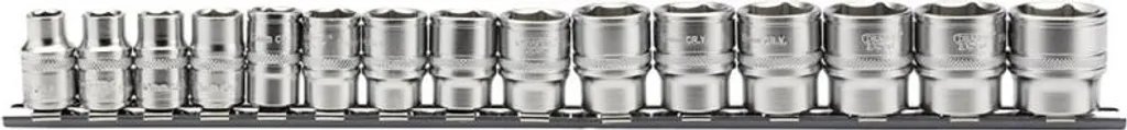 Set de 15 douilles 3/8 Draper 8 à 22 mm haute résistance chrome-vanadium