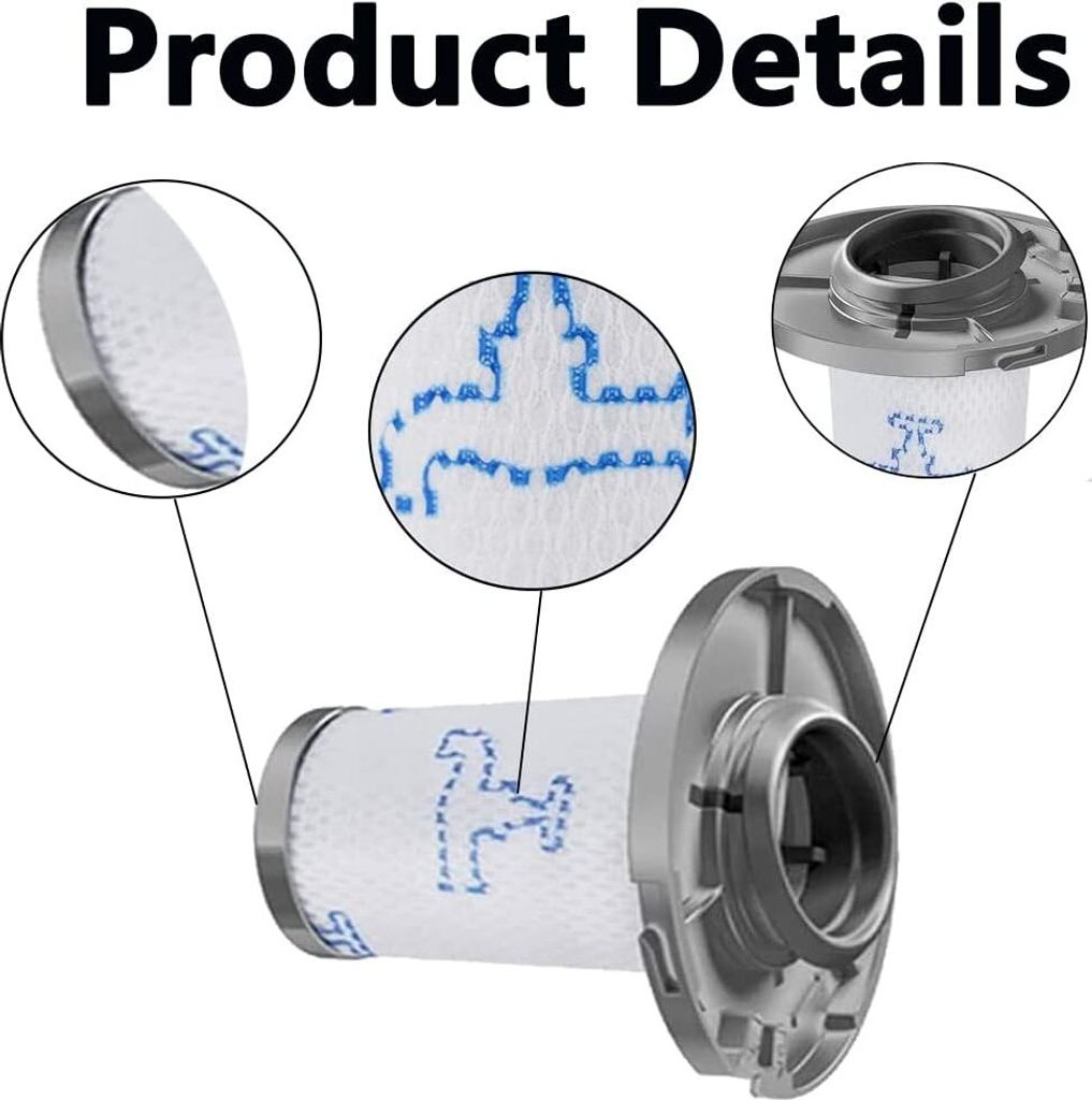 6 Filtri Lavabili Per X-Force Flex 8.60 | Accessori Aspirapolvere Cordless - Foto 5