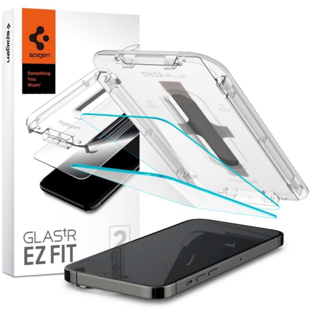 Spigen AGL05202, Apple, iPhone 14 Pro Max (6.7-inch) 2022, Transparent, 2 Stück(e)