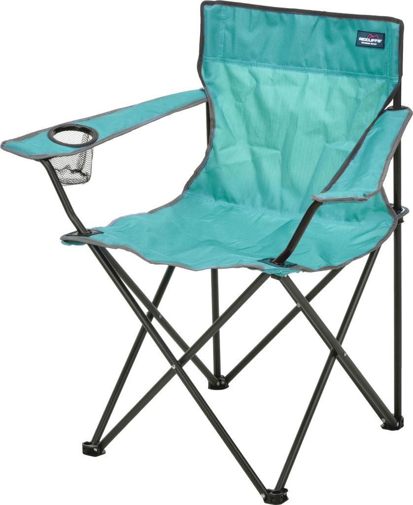 Anglersessel mit Getränkehalter und Tasche Mint