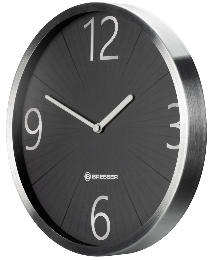 Bresser Funkwanduhr 25 cm geräuschlos mit DCF Produktbild 
