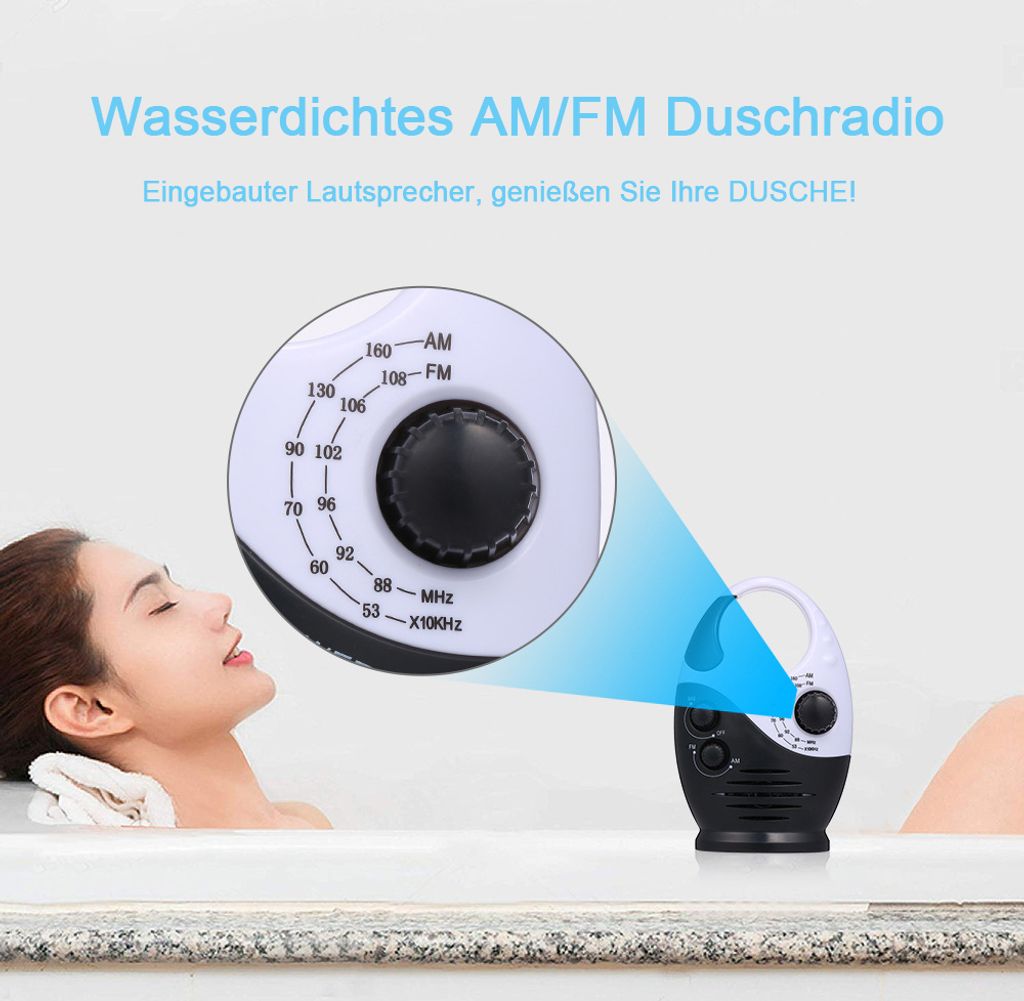 Wasserdichtes Duschradio,mit einstellbarer Lautstärke Produktbild 3