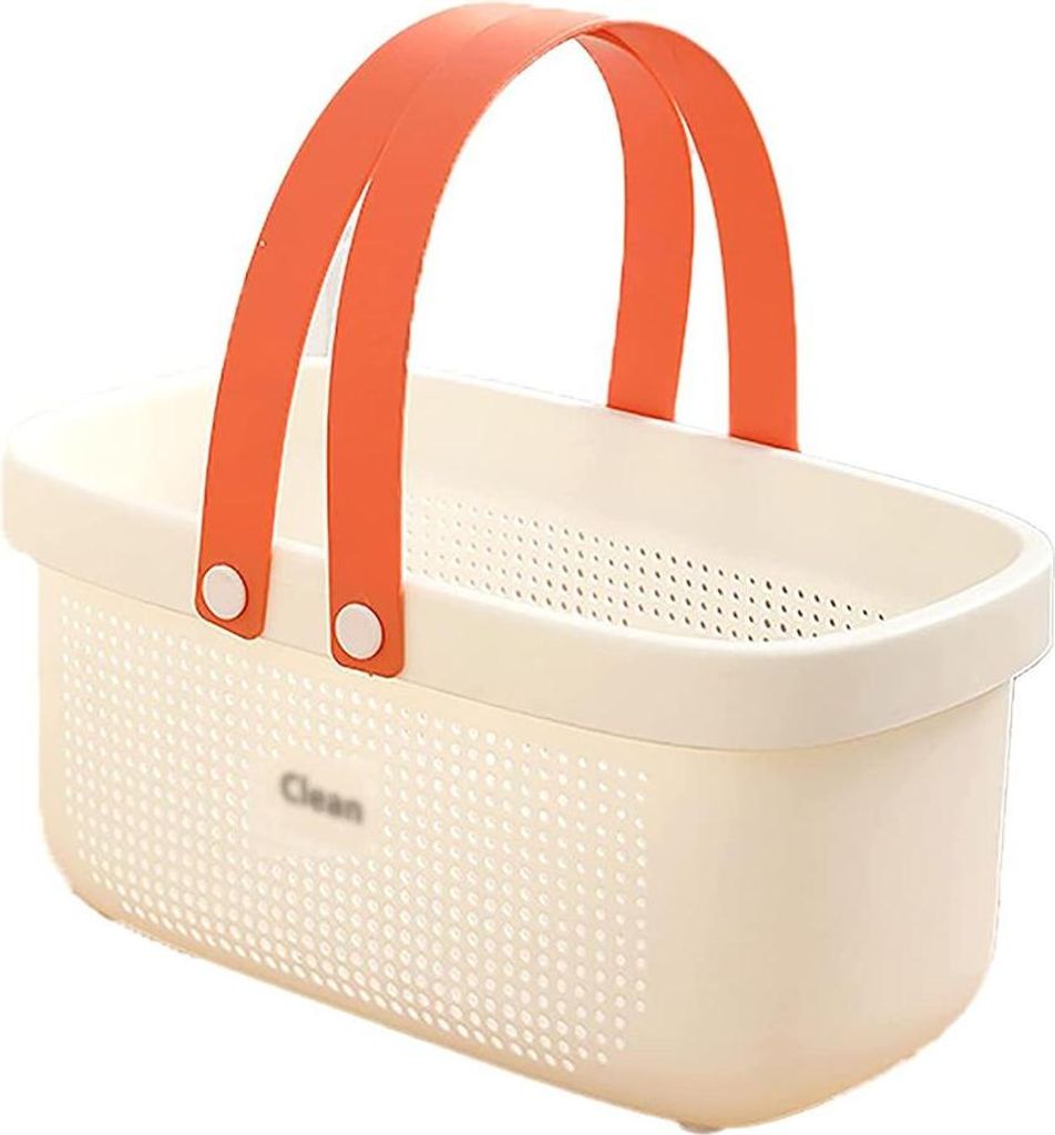 Tragbarer Duschkorb, Aufbewahrungskorb aus Kunststoff, mit Griff, Bad-Organizer