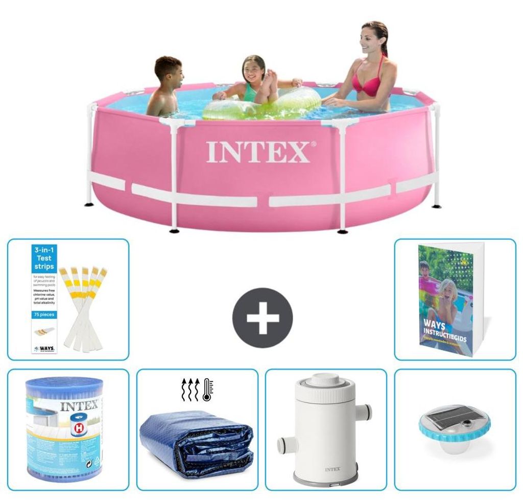 Frame Pool Rund - 244x76 cm - 7-teilig S101
