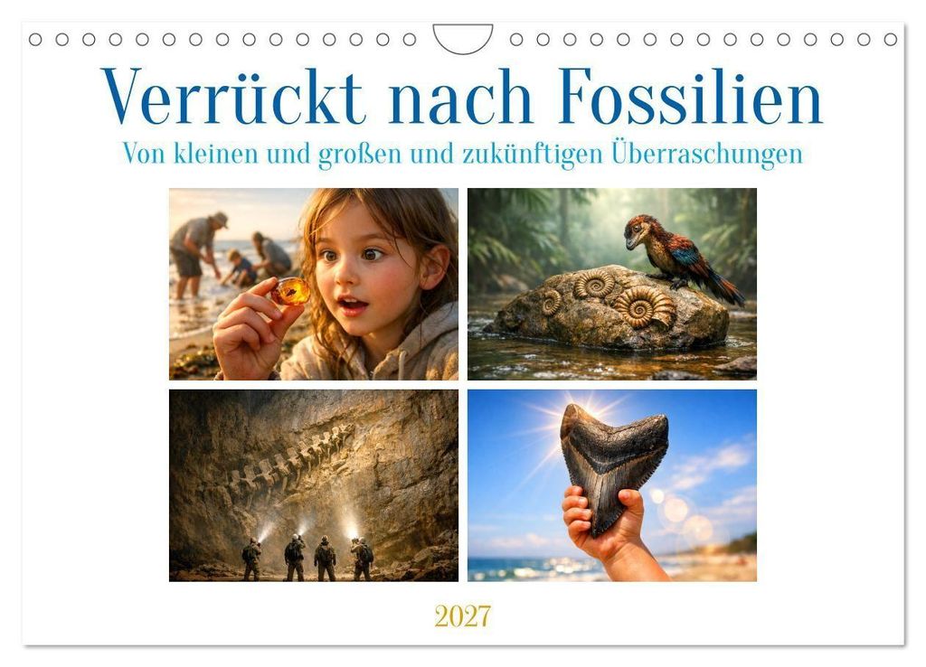 Verrückt nach Fossilien (Wandkalender 2027 DIN A4 quer), Produktbild 