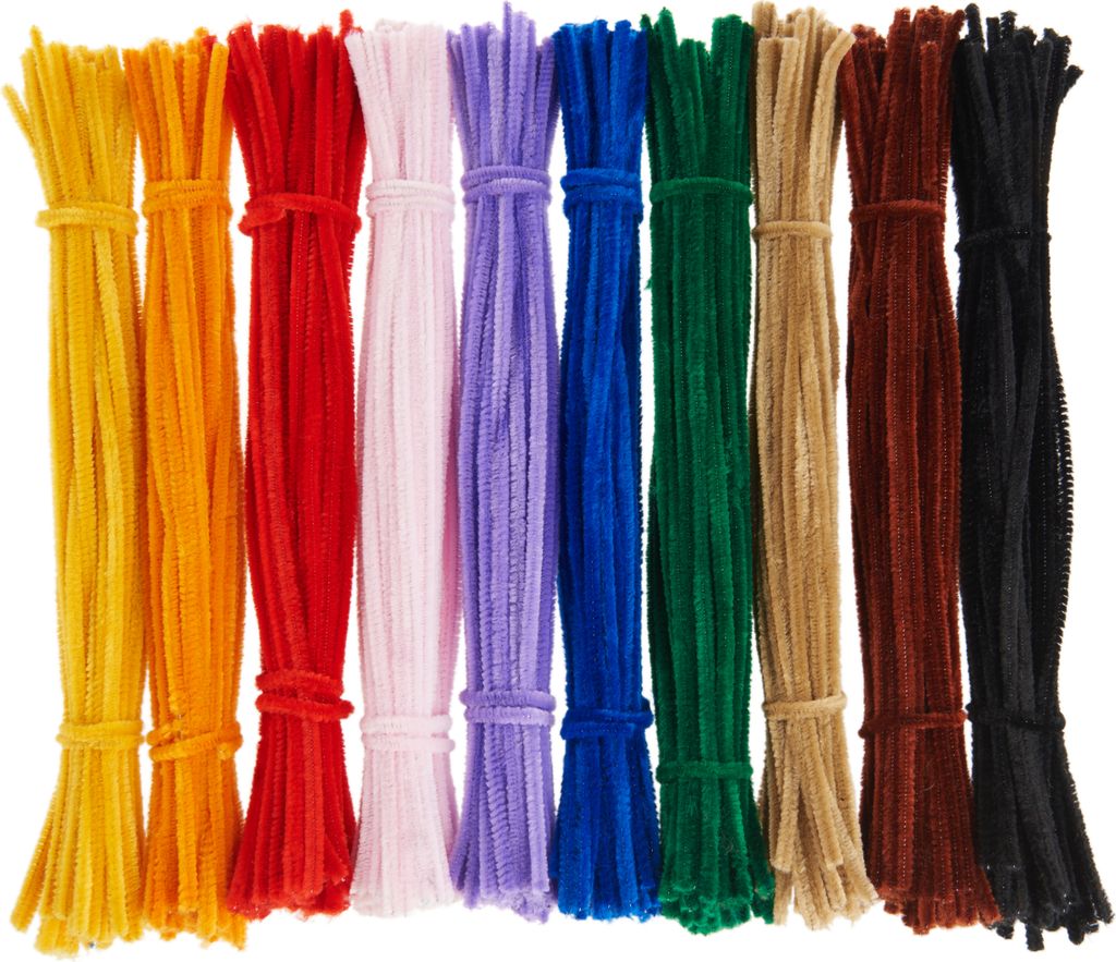 VBS XXL Chenilledraht "Farbenmix", 30 cm, 500er-Set, Ø 5 mm Produktbild 