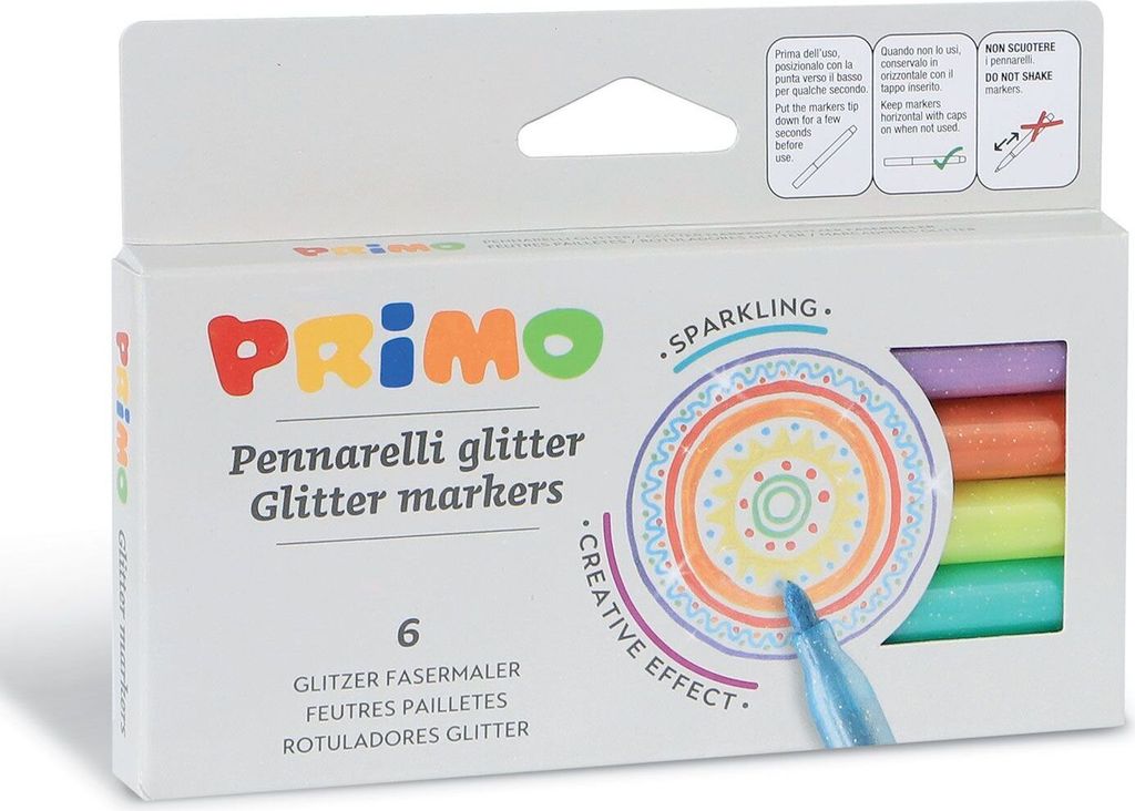 Primo 6014PEN6M, Mehrfarbig, Fibre tip, 2 mm, Mehrfarbig, Rund, Malaysia