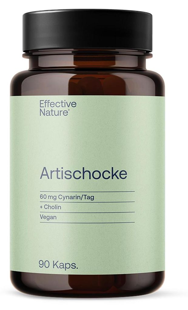 Artischockenextrakt mit Cholin Kapseln von effective nature - 90 Kapseln