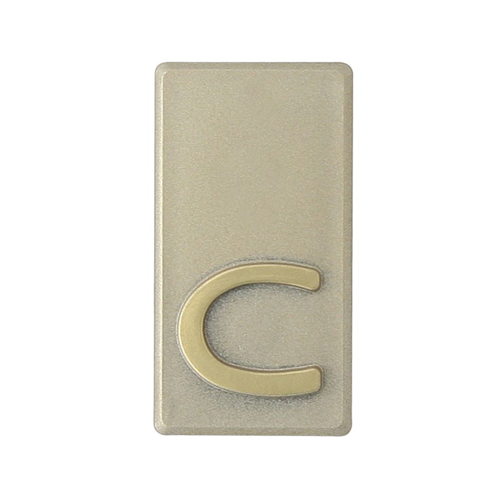 DOMINO Buchstabe Briefkasten Selbstklebend – C | 3D Türbuchstabe Aufkleber | Hausbuchstabe Klebend | Klebebuchstaben Wetterfest | Buchstaben zum...