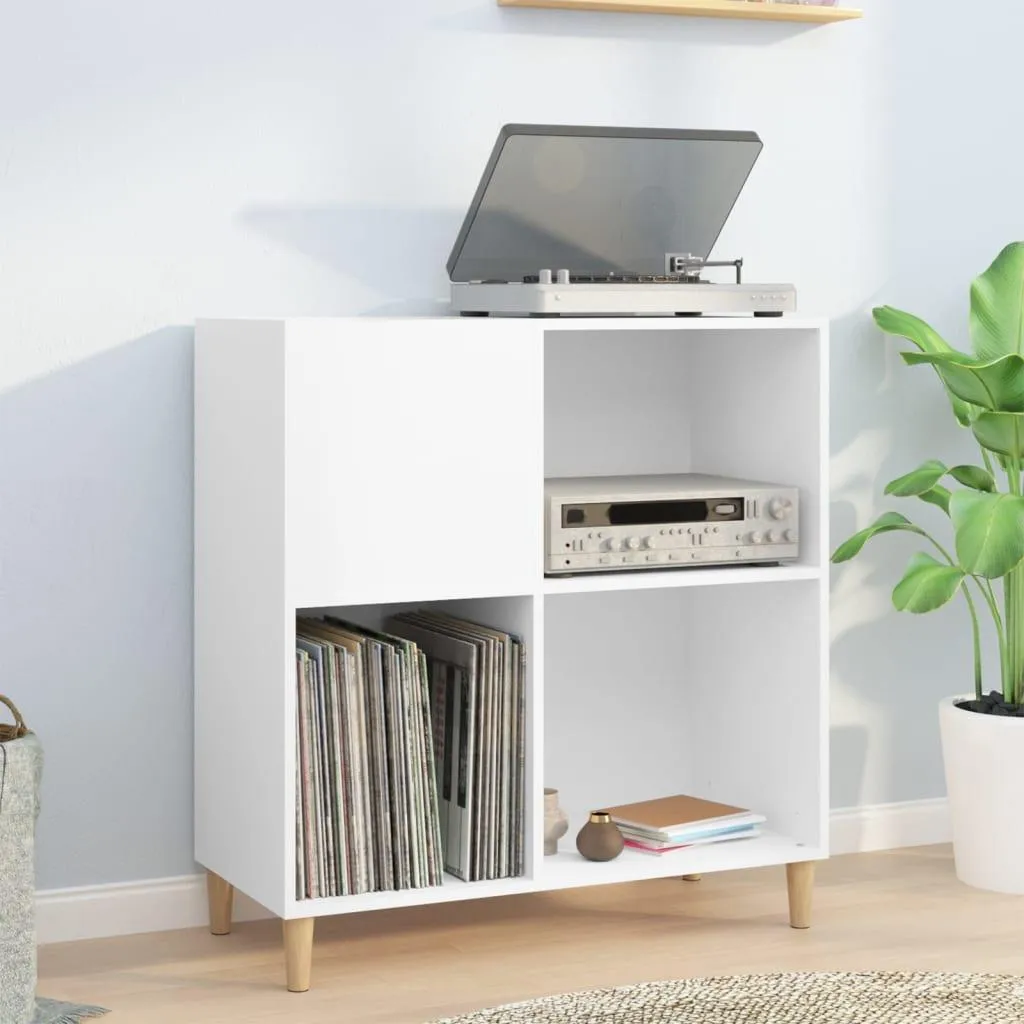 Armadio a pannelli bianco 84,5x38x89 cm materiale a base di legno - 2