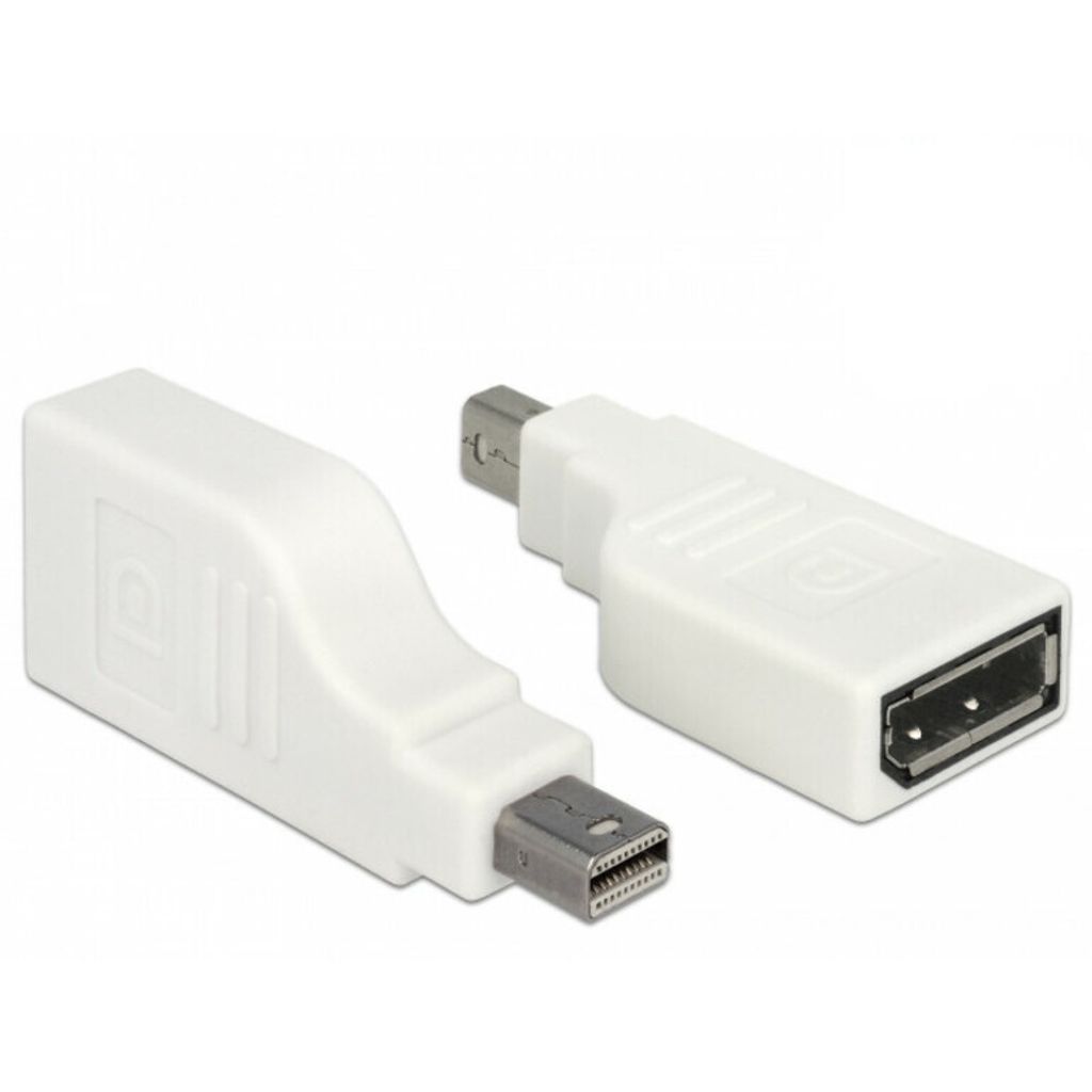 Mini DisplayPort 1.2 Adapter auf DisplayPort 4K 90° weiß Produktbild 
