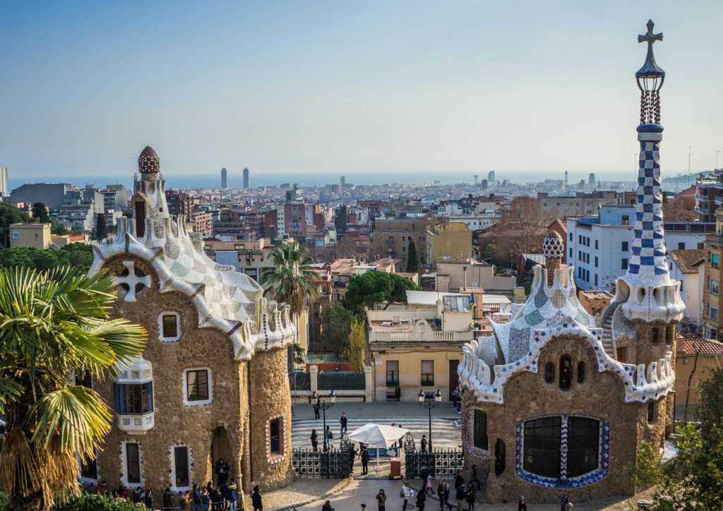 hansepuzzle 13920 - Barcelona Puzzle, 260 Teile, Orte, 41,0 x 28,0cm mit hochwertiger Aufbewahrung, Kartonbox und wiederverschließbarem Beutel