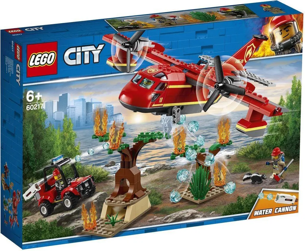 Éteindre les Incendies avec l'Avion de Pompiers LEGO City 60217 Pro