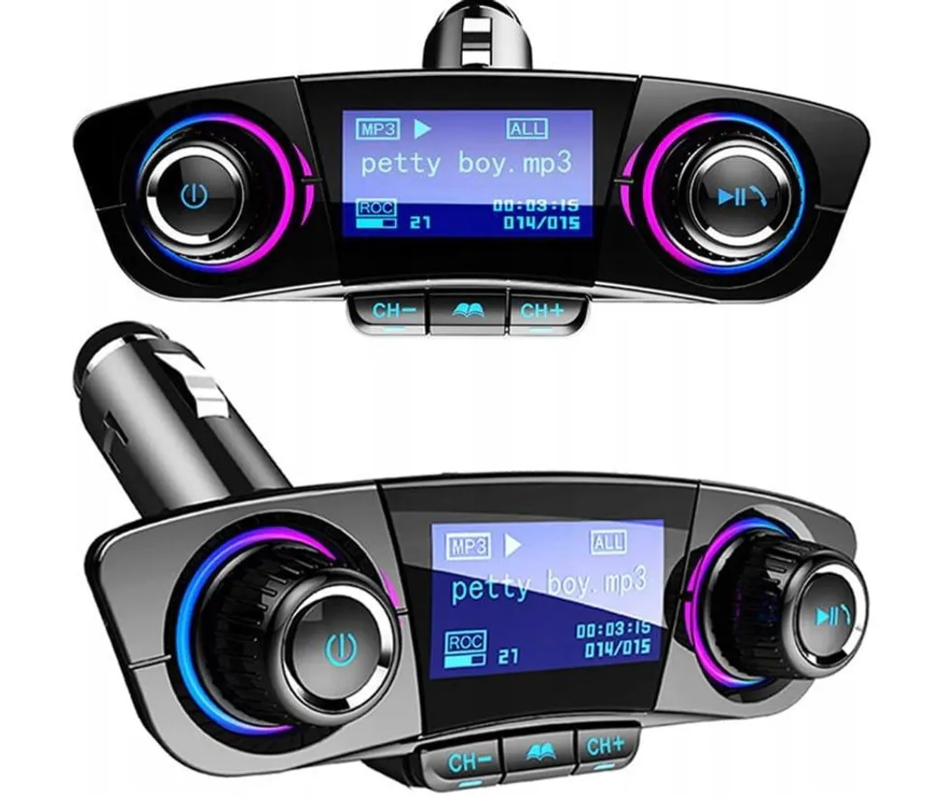 Transmetteur FM Bluetooth voiture QIKtech T01 kit mains libres et USB