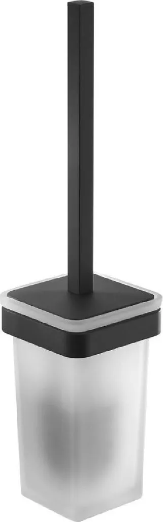 Sapho Gedy Samoa - Scopino a parete con supporto, vetro satinato/nero opaco A83314