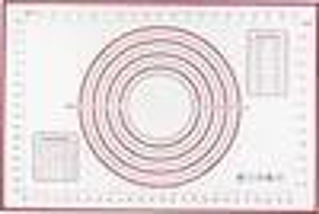 Backmatte 60*80cm, BPA Frei Silikon Backunterlage, Silikonmatte Backfolie Arbeitsmatte mit Messung für Fondant Gebäck Pizza Matte