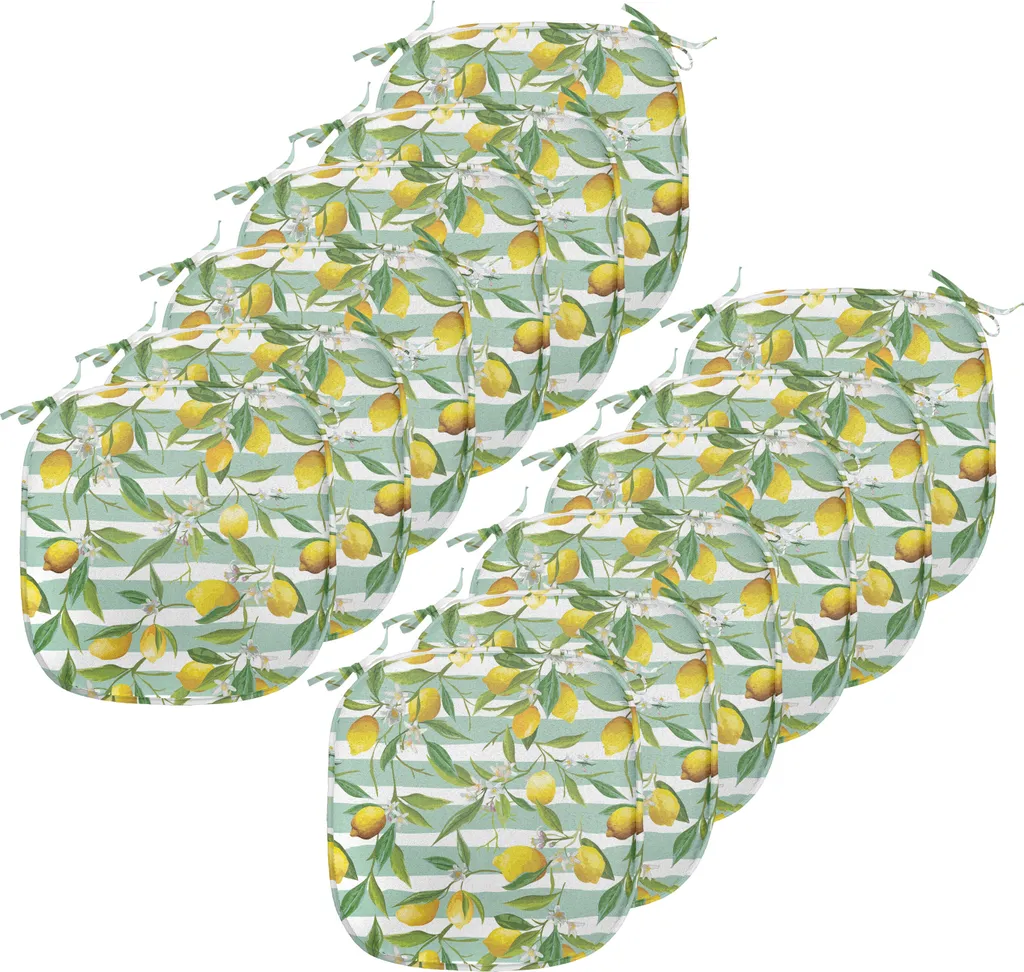 Cuscini Sedie Cucina 40x40 ABAKUHAUS Blooming Lemon Tree Set 12