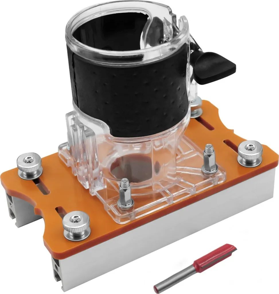 Supporto Fresa per Mobili 2 in 1 | Base Compatta in Alluminio 65mm
