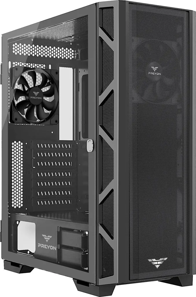 Case PC PREYON Nest Meshy | Midi Tower E-ATX Vetro Temprato Offerta