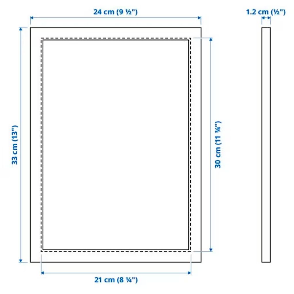 Ikea FISKBO Rahmen in weiß 21x30cm - 5 Stück Produktbild 5