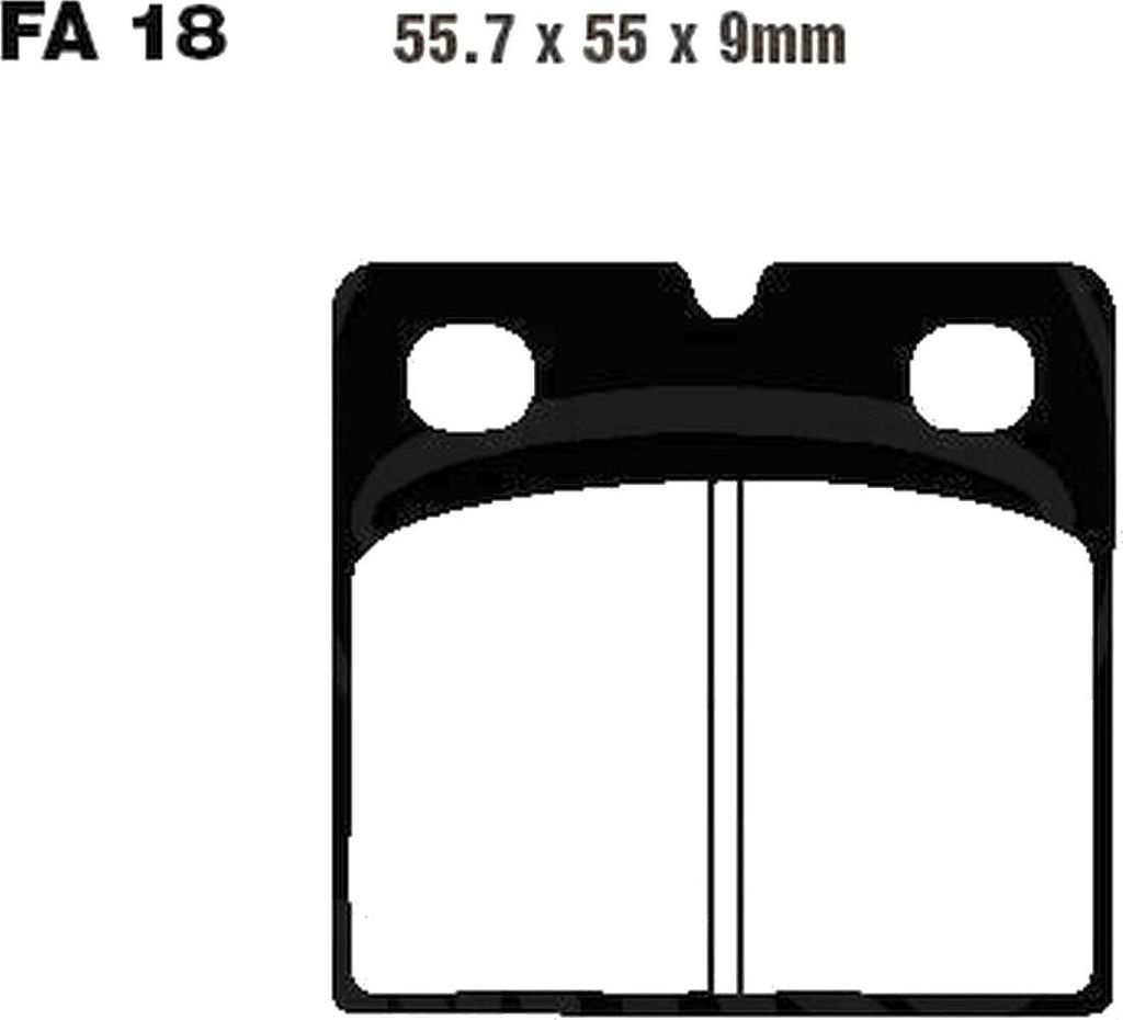 Bremsbeläge Hinterrad für Laverda RGS 1000 Corsa Baujahr 1984-1985 Bremsklotz von EBC - Neu