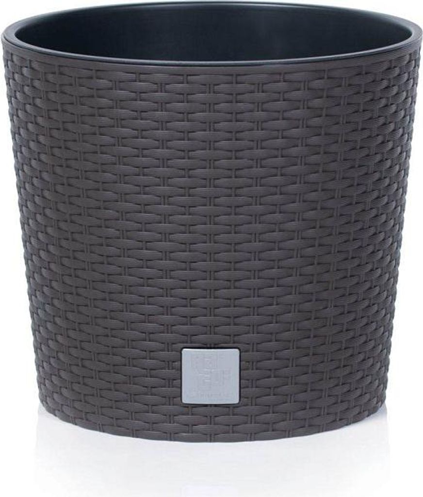 Květináč RATO ROUND s vkladem 40 cm - barva: umbra Immagine del prodotto 