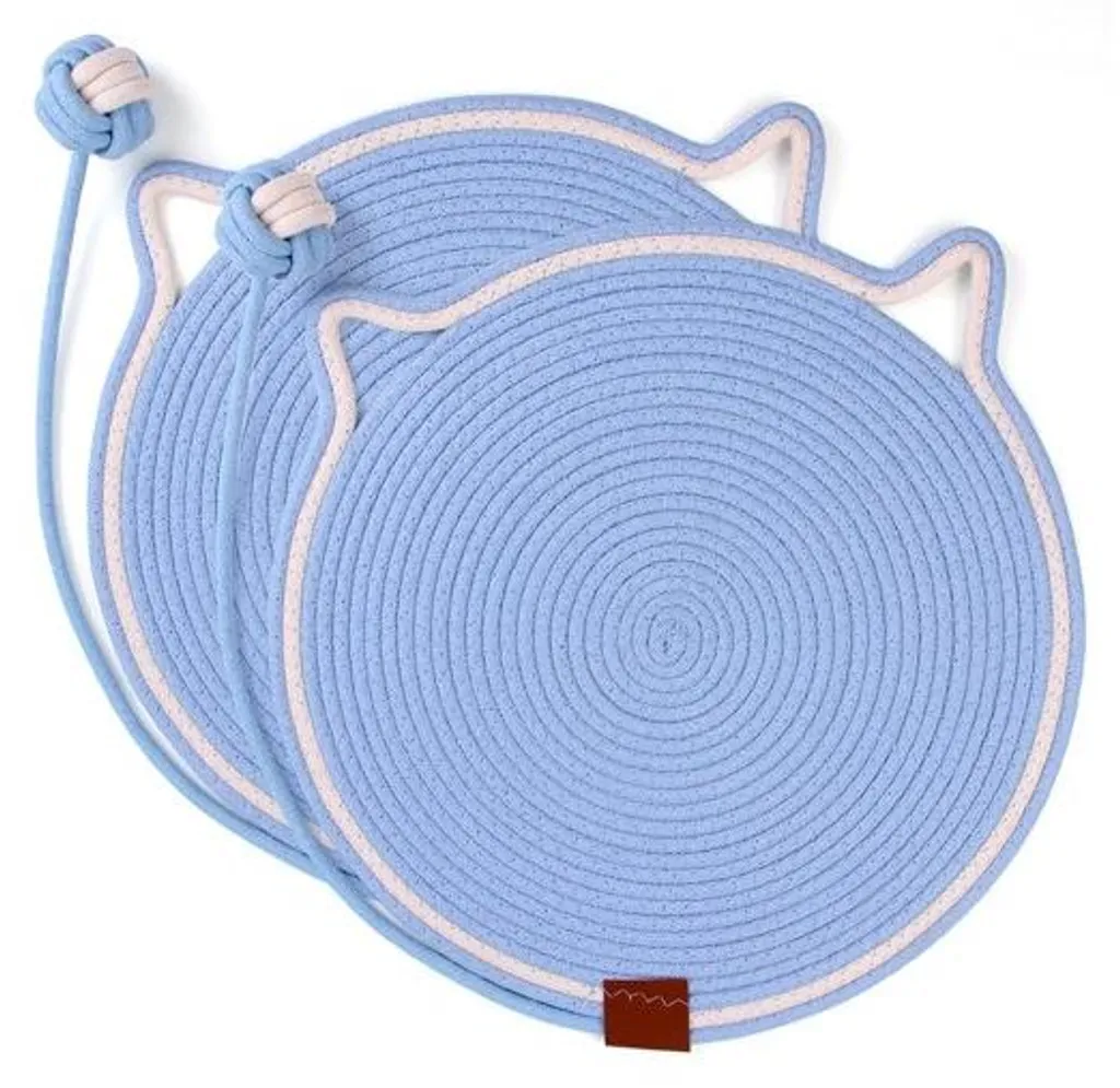 Protégez vos tapis avec ce tapis en carton bleu 42x42 cm écologique