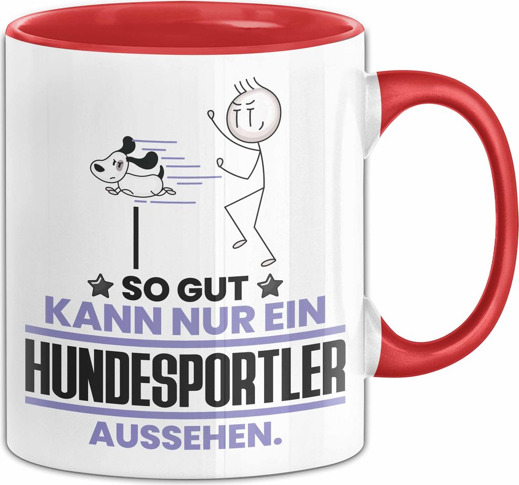 Hundesportler Geschenk Tasse So Gut Kann Nur Ein Hundesportler Aussehen Geschenkidee Kaffee-Becher (Rot)