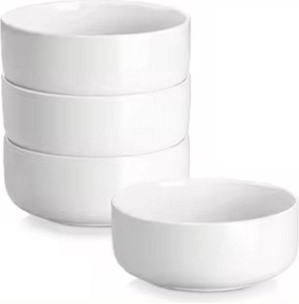 Royal Serviesset – 4-teilig – Weiß – Keramik – Essteller, Frühstücksteller und Schalen